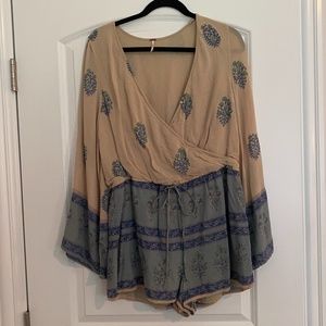 Free People paisley romper
